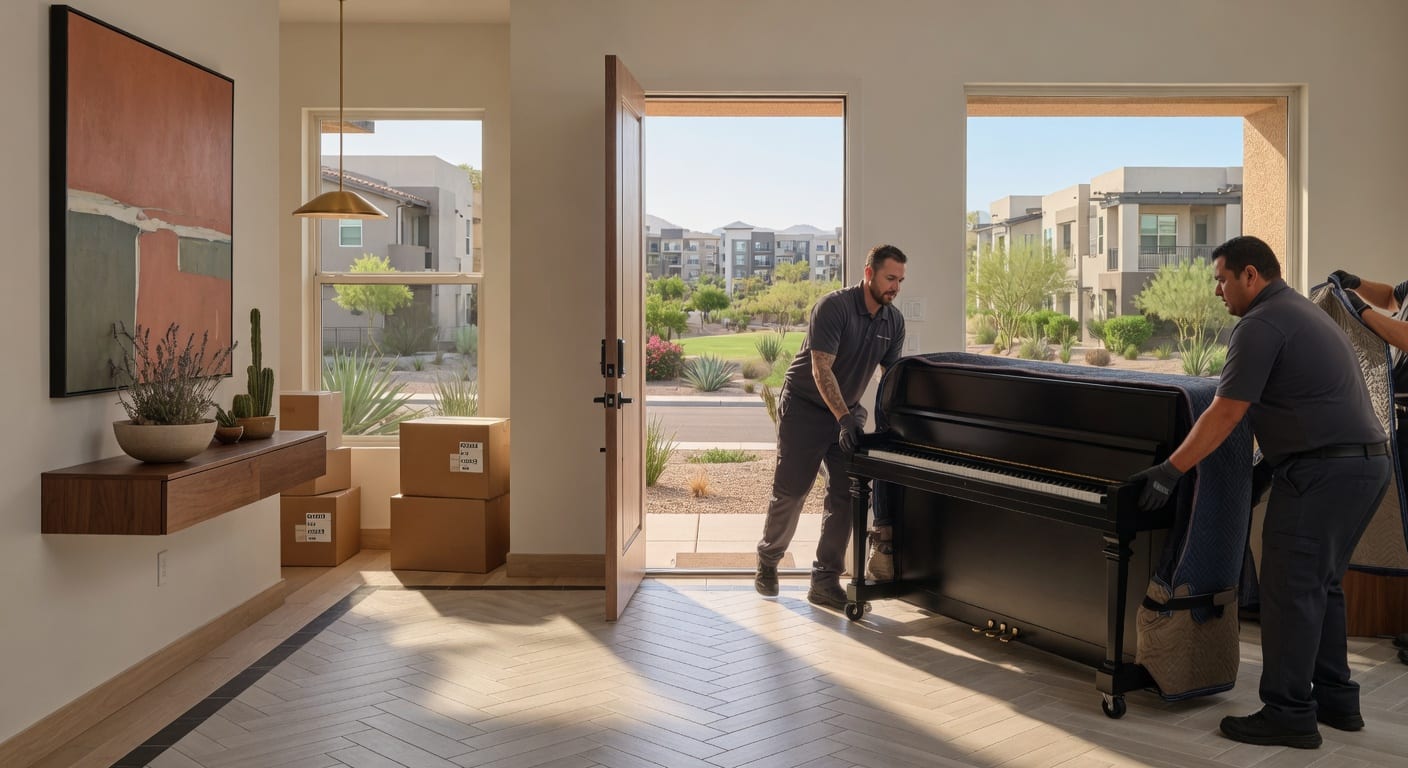 Tempe, Arizona piano moving service area